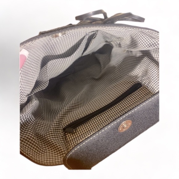 Kate Spade - Vintage Collector’s Bucket Tote Bag w/ Gingham Linning - Picture 4 of 7